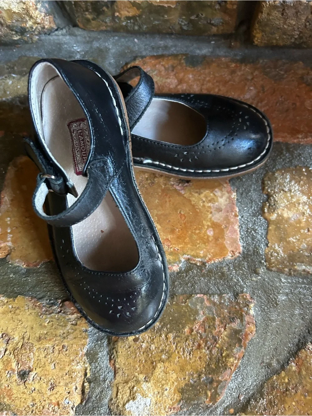 L’Amour black dress shoes.